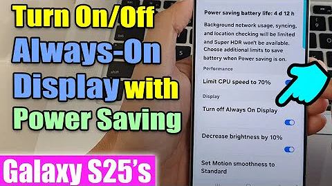 🌙 How to Turn On/Off Always-On Display with Power Saving on Galaxy S25/S25+/Ultra
