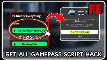 [ FE ] Gamepass Giver Script Hack - ROBLOX SCRIPTS - Unlock All Gamepass in Game