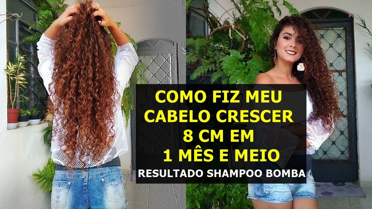 COMO FIZ MEU CABELO CRESCER 8 CM EM 1 MÊS E MEIO - YouTube