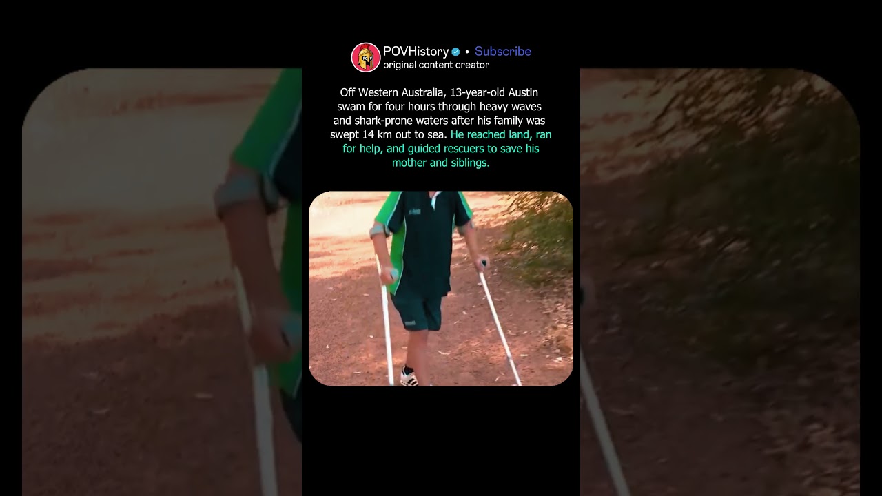 13-Year-Old Swims 4 Hours to Save His Family