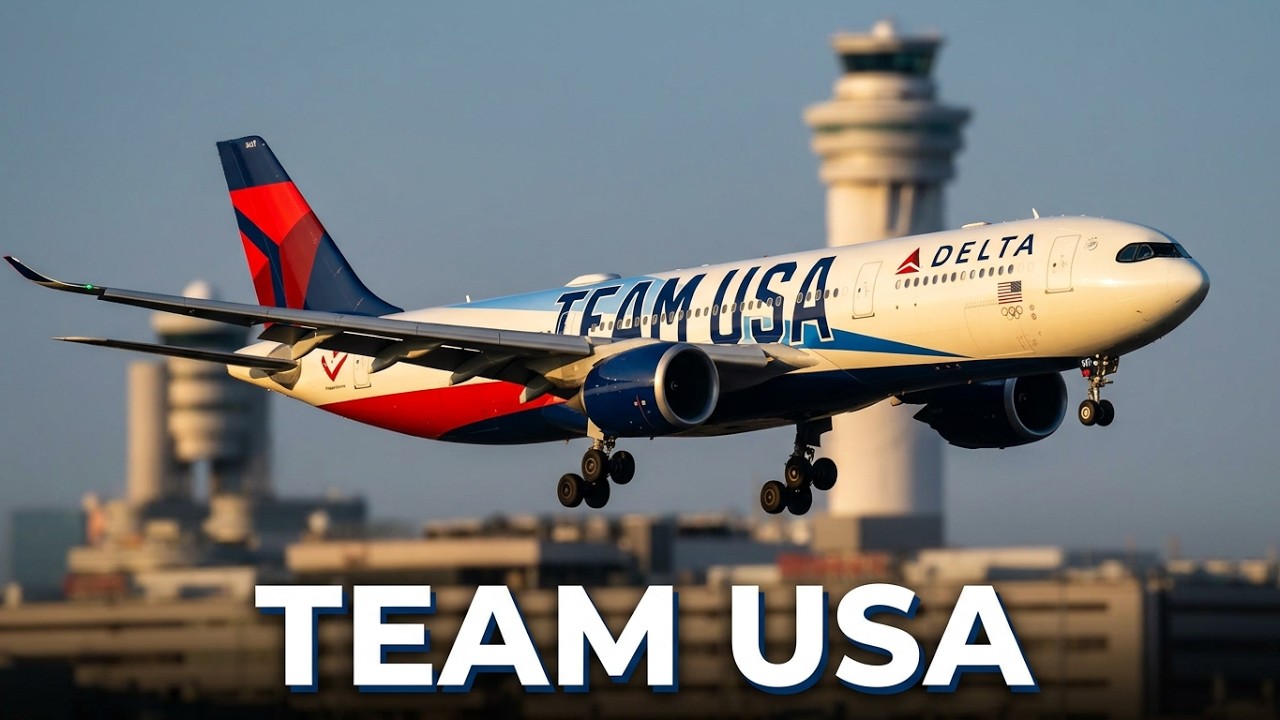 ✈RJTT羽田空港 !特別塗装機 TEAM USA Livery デルタ航空 Delta Air