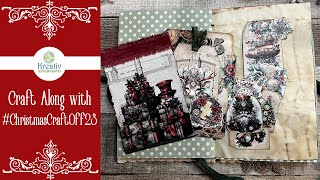 Steampunk Christmas Bellyband & Journaling Card - Craft along w/ Rach and Bella #christmascraftoff23