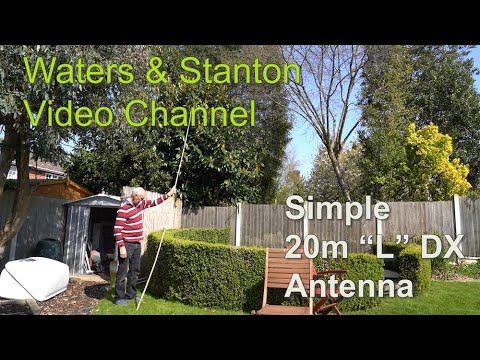 Simple 20m Back Garden Dx Antenna Youtube