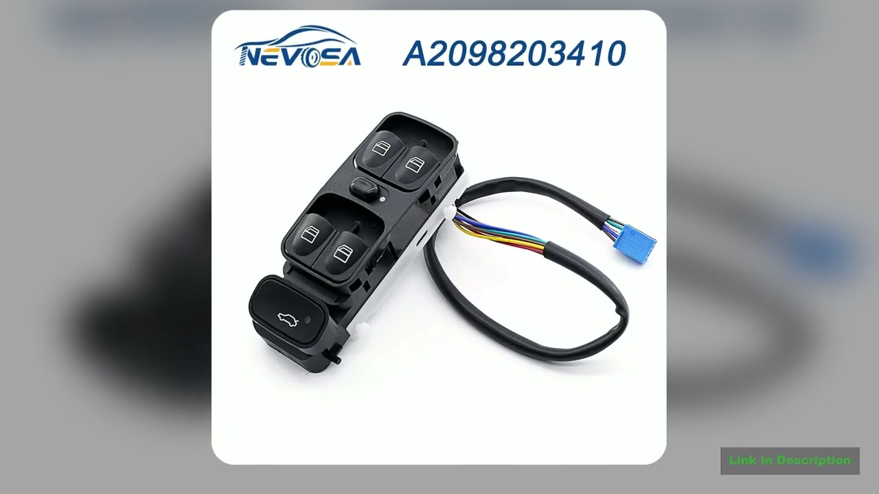 NEVOSA A2098203410 Power Control Window Switch For MERCEDES C CLASS W203 C180 C200 C220