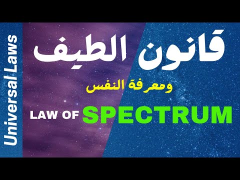 قانون الطيف مستويات الوعي تقع على سلم قوانين المعرفة والنفس