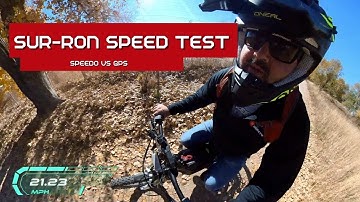 Speedo vs GPS Stock Sur Ron Electric Dirt Bike Speed Test