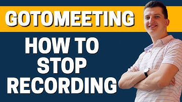 How To Stop Recording In GoToMeeting