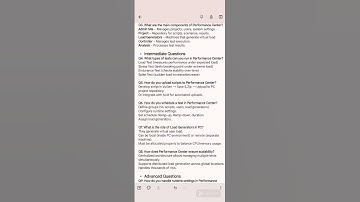 Here’s a collection of Performance Center (LoadRunner Enterprise) interview questions and answers