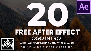 Best 20 New and Unique Logo Intro After Effects Template Free Download