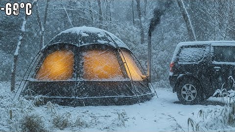 I Survived a Blizzard at -69°C | Extreme Off Grid Winter Life
