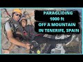 PARAGLIDING 🪂 1000 ft OFF A MOUNTAIN in TENERIFE, SPAIN