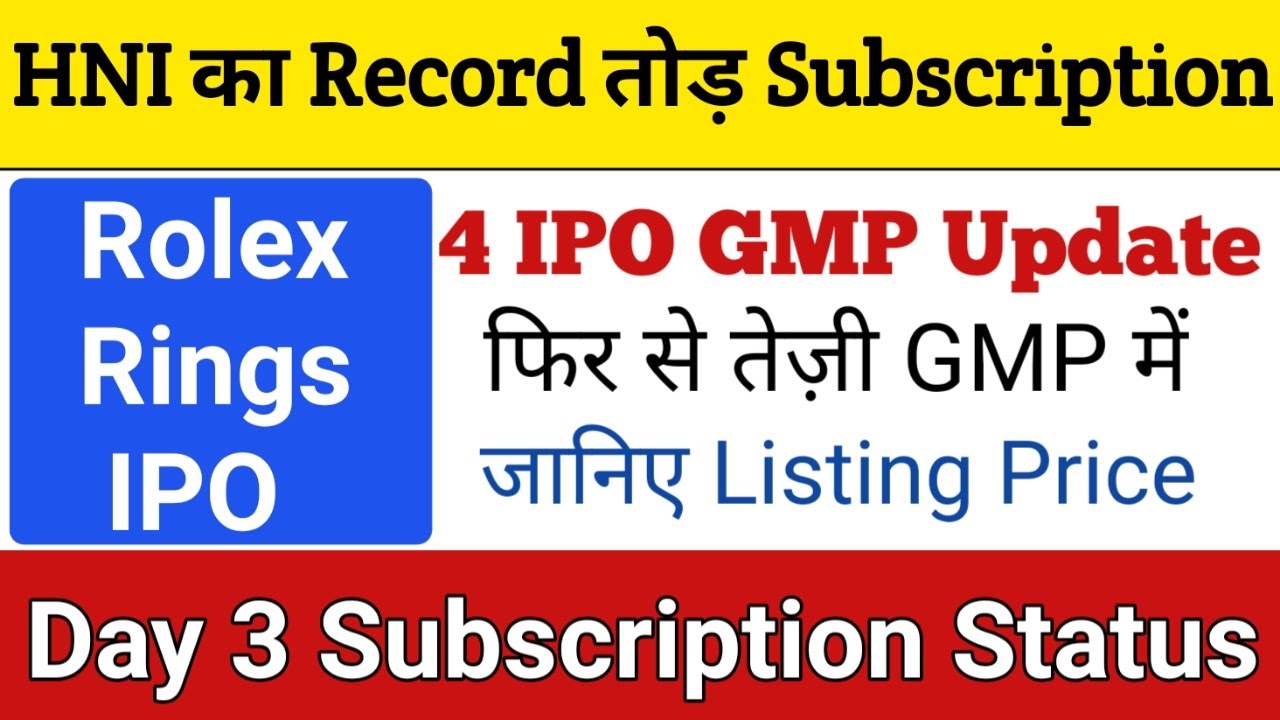 Rolex Ring IPO Details - Complete Analysis, Date, Price, Latest News |  Latest IPO - YouTube