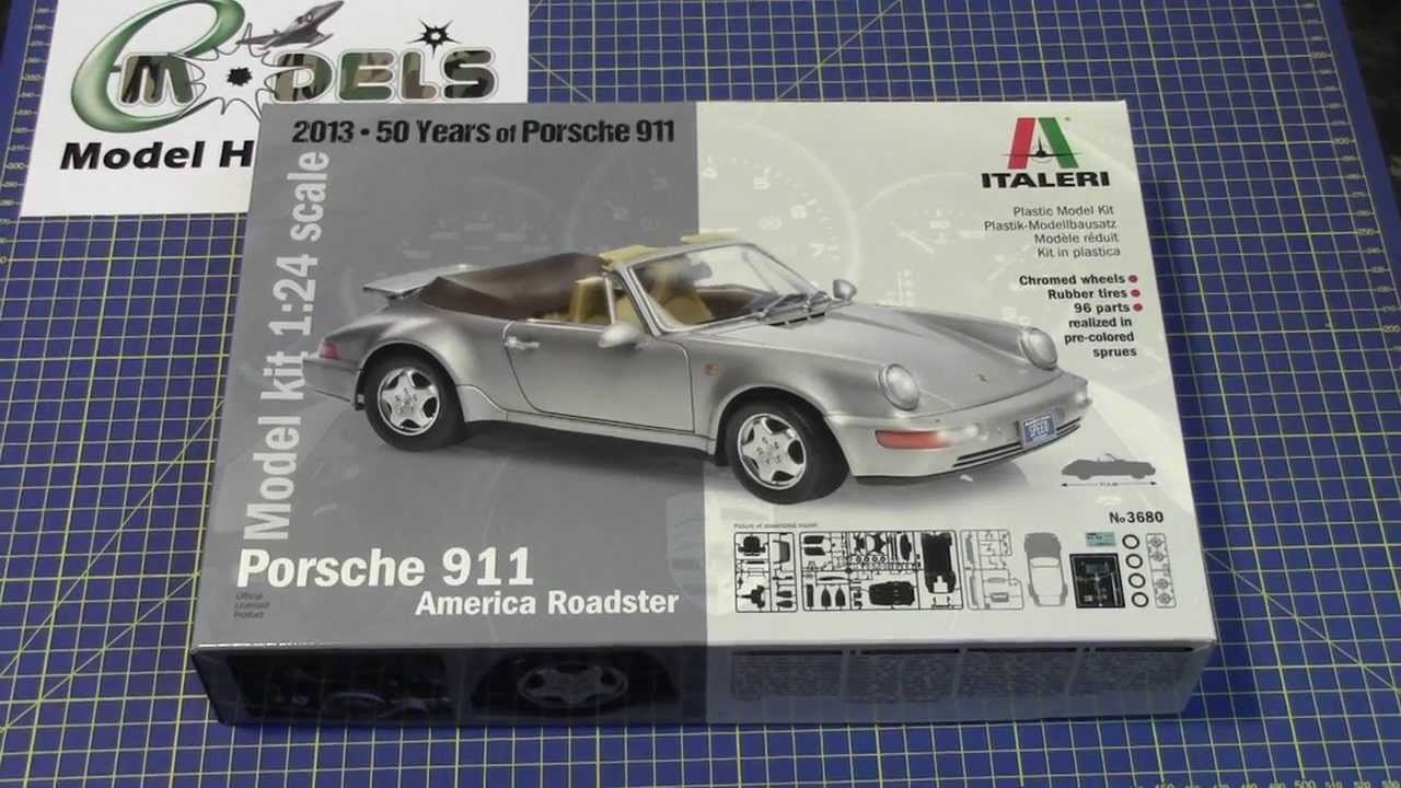 Italeri 1/24 Porsche 911 American Roadster # 3680 www.eModels.co 
