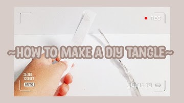 ~How To Make A DIY Tangle fidget toy~|Hedva World