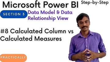 #30 Calculated Columns vs Calculated Measures | Power BI Full Course | Power BI Tutorial for Beginne
