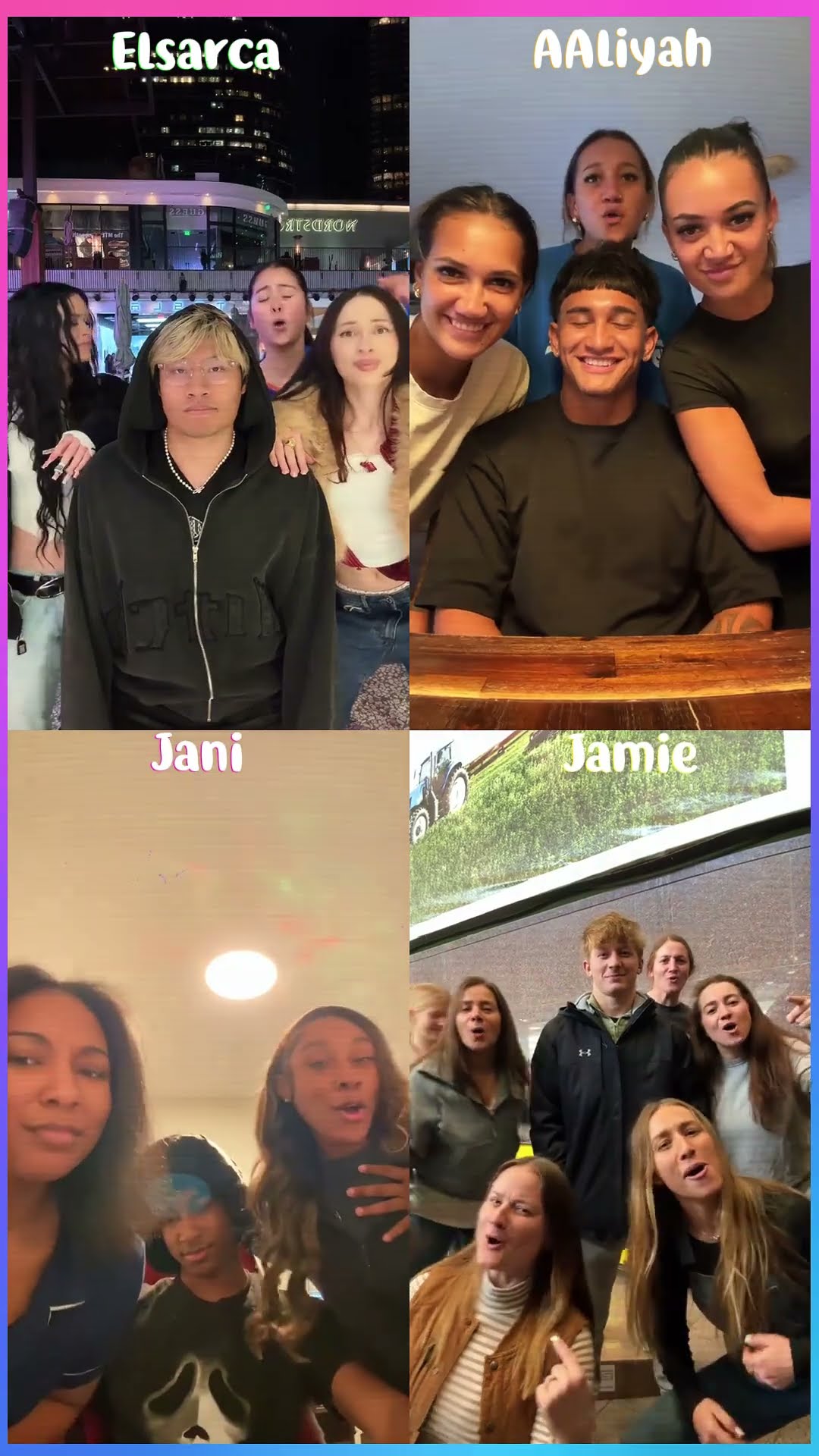 WHAT DID YOU SAY ABOUT MY BROTHER - Elsarca x AAliyah x Jani x Jamie #trending #tiktok #challenge
