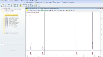 Topspin 3.5.7 NMR - Integrating the peaks