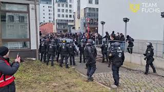Eskalationen Vor Beginn Des Gedenkmarsches 14.02.2026 Dresden