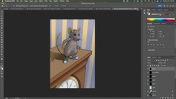 Digital Inking and Color in Photoshop Tutorial