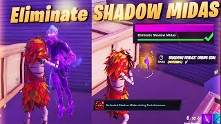 eliminate SHADOW MIDAS Fortnite Fortnitemares 2020 Challenge