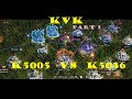 Part 1 KvK K5005 Diesel team vs Kor team K5036 - Invade K5036 | King of Avalon