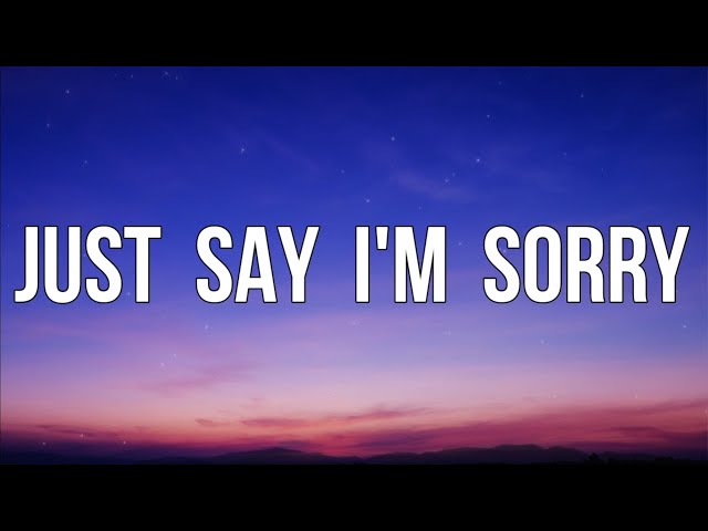 P!NK - Just Say I'm Sorry (ft. Chris Stapleton) (Lyrics) class=