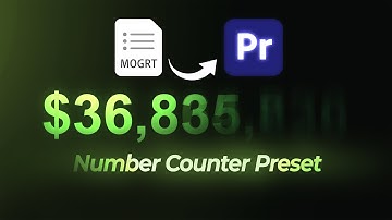 How to Make Number Counter Animation in Premiere Pro 2025 - Easiest Way