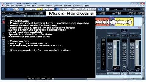 Cubase 5 Tutorial - Lesson 07: Music Hardware