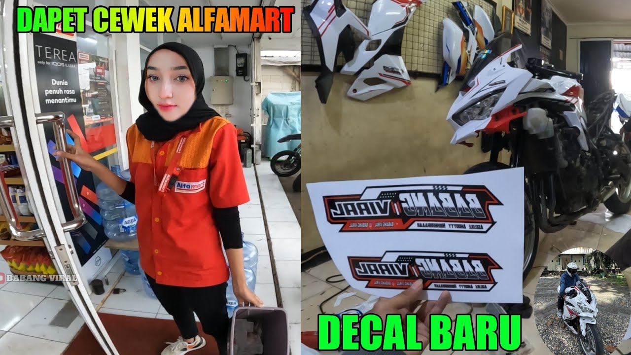 GANTI DECAL ZX25R AUTO DAPET CEWEK ALFAMART