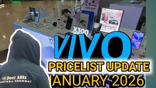 VIVO PRICELIST UPDATE JANUARY 2026 X300,V60 5G,V60LITE,Y29,Y21d,Y19s,Y04s,TWse,Watch GT