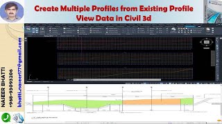 Famous Create Multiple Profile from Existing Data in Civil 3d | superimposed profile in civil 3d Urdu indi Wealth