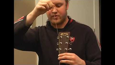 How to Put Guitar Strings in the Tuning Pegs