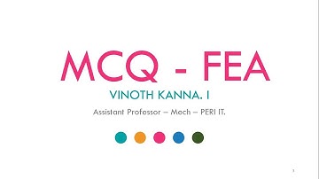 MCQ - FEA - Part 1