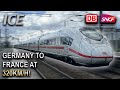 Frankfurt to paris on a fast 320kmh db ice 3 velaro d high speed train