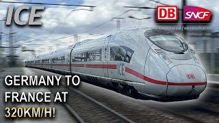 Frankfurt to Paris on a FAST 320km/h DB ICE 3 Velaro D High Speed Train!