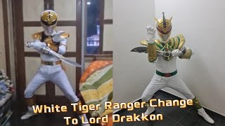 White tiger ranger change to lord drakkon