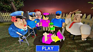 What if I Play as Police Girl in Grumpy Gran ? Scary Obby Roblox #roblox
