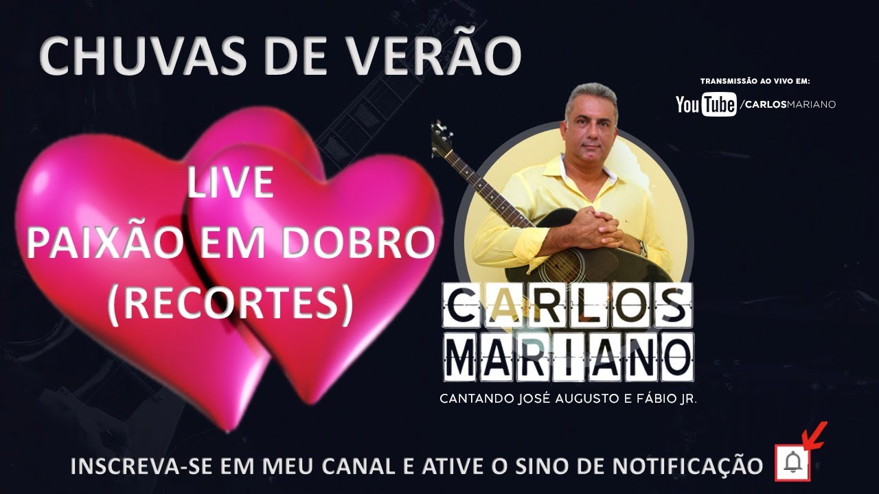 CARLOS MARIANO CANTANDO CHUVAS DE VERÃO, JOSÉ AUGUSTO (COVER) YouTube CARLOS MARIANO CANTANDO CHUVAS DE VERÃO, JOSÉ AUGUSTO (COVER) YouTube