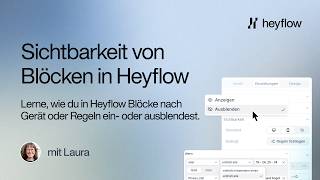 Steuere die Sichtbarkeit von Blöcken in Heyflow