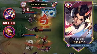 REASON WHY YU ZHONG DON'T NEED ANTI LIFESTEAL IN EARLY GAME EVEN ENEMY HAVE SUSTAIN HERO!