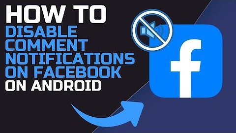 How to DISABLE COMMENT NOTIFICATIONS on FACEBOOK on ANDROID (2024)