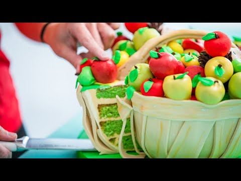 apple-basket,-starbucks-salted-caramel-mocha-and-more-fall-cake-ideas-|-how-to-cake-it-step-by-step