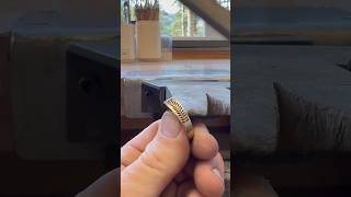 Engraving Sword Ferns on my Montana Sapphire ring