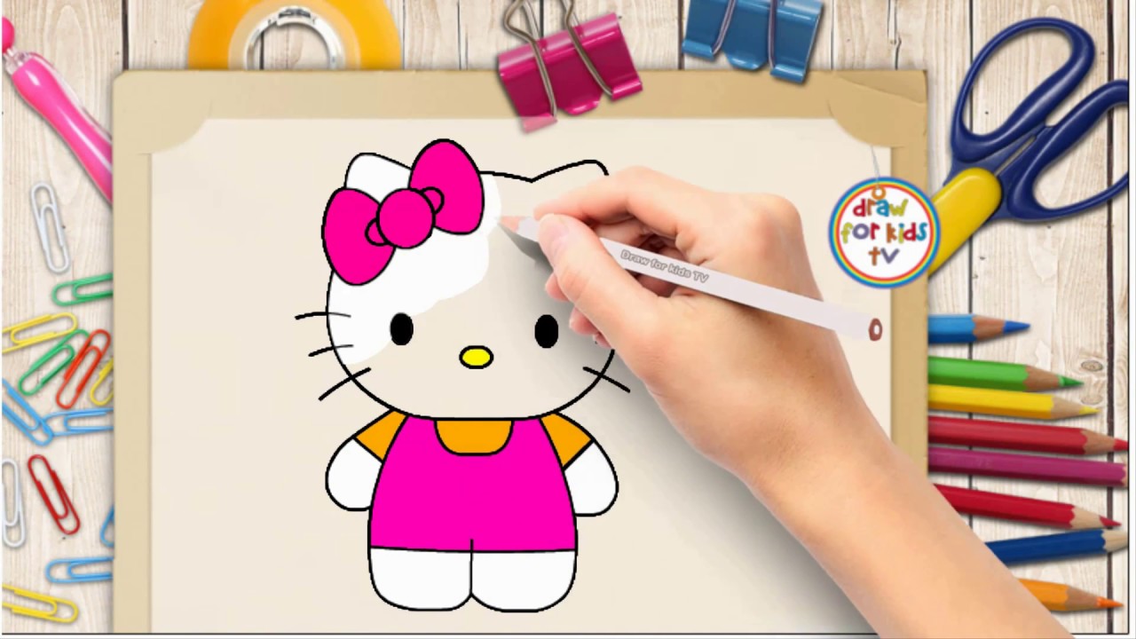 Top nhiều hơn 98 vẽ hình hello kitty hay nhất  thtantai2eduvn