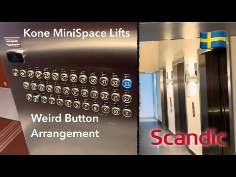 3 m/s Kone MiniSpace Lifts - Scandic Victoria Tower Hotel In Stockholm, Sweden