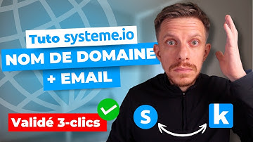 Comment ajouter un nom de domaine Systeme io + configurer un email pro (Tuto Infomaniak)