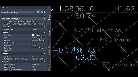 Civil3d: Label with a elevation of 3 surfaces Add Labels for create an Earthwork.