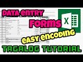 How to create a simple DATA ENTRY FORM in Excel - Tagalog Tutorial