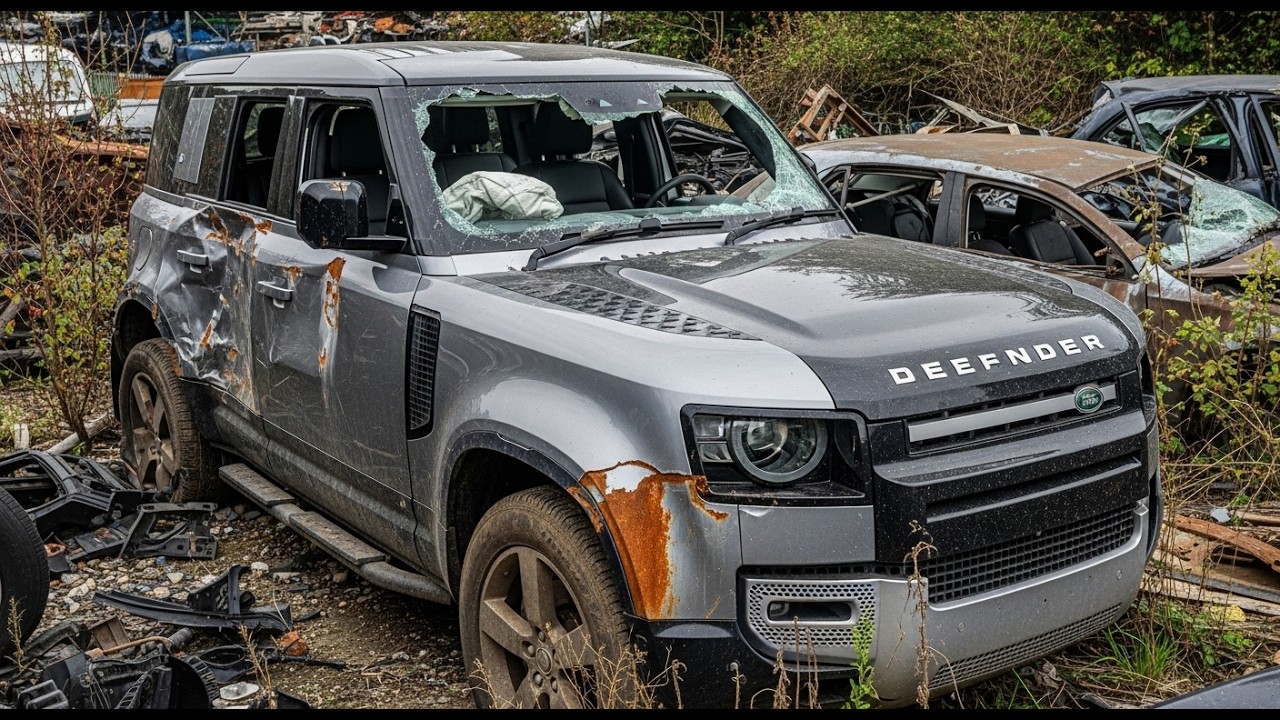 Восстановление разбитых автомобилей класса люкс: Land Rover Defender и Mercedes E300