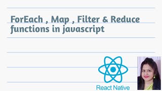 Map, Reduce Filter functions in javascript #reactnativetutorial #javascript #interview #reactnative